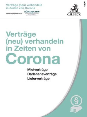 cover image of Verträge (neu) verhandeln in Zeiten von Corona